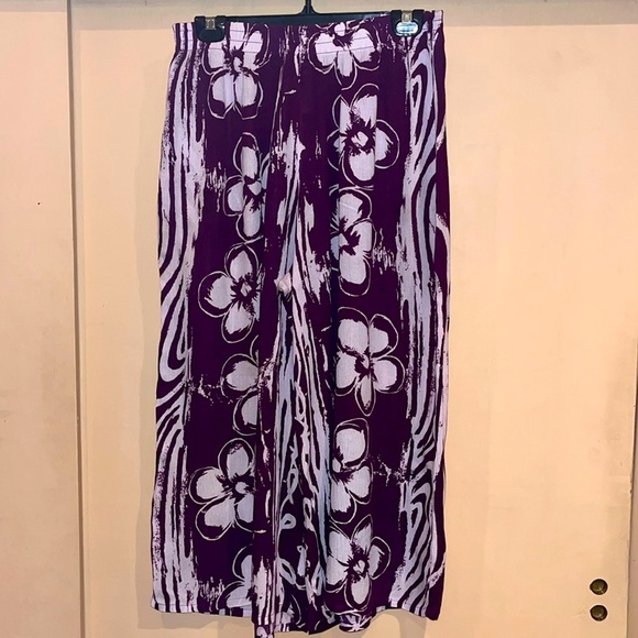 Hilo Hattie the Hawaiian original palazzo pants size medium. Stretch waist band - Picture 1 of 8